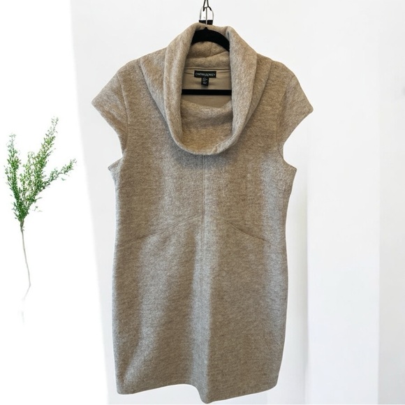 Cynthia Rowley Tan Cowl Neck Sweater Dress. Size XL - Picture 2 of 9